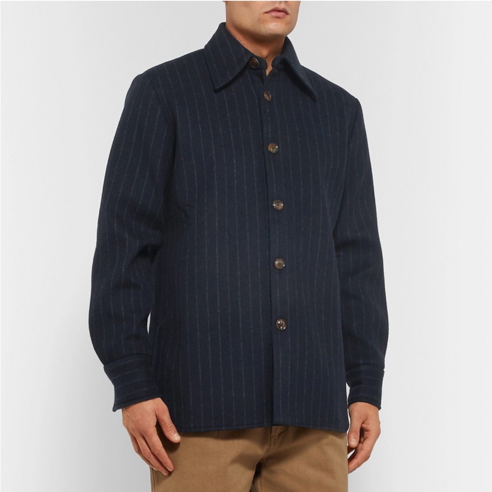 Séfr - Mats Woven Overshirt - Blue